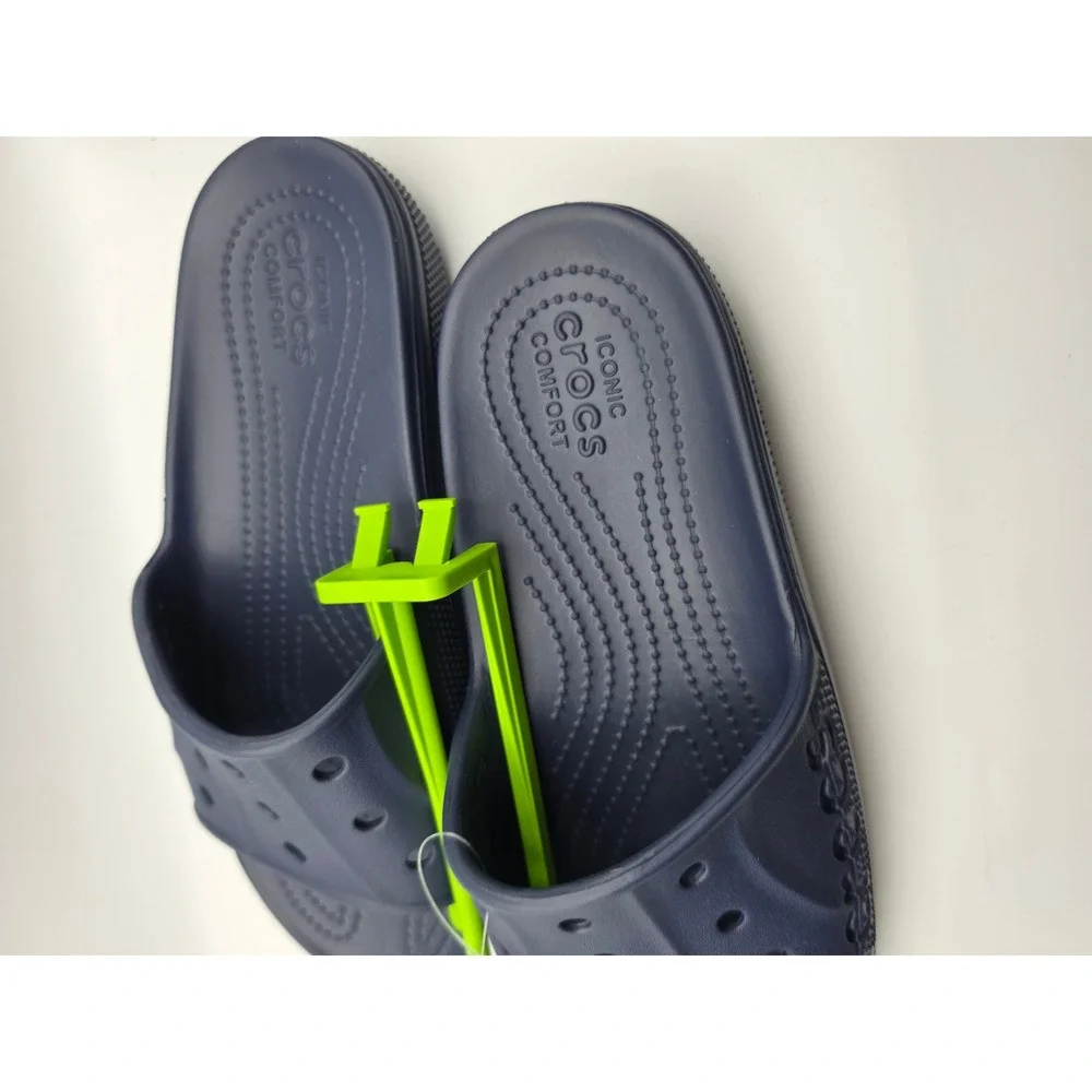 Crocs Baya II Slide Navy Blue Sandals 208215-410 Mens 7 Womens 9 NEW